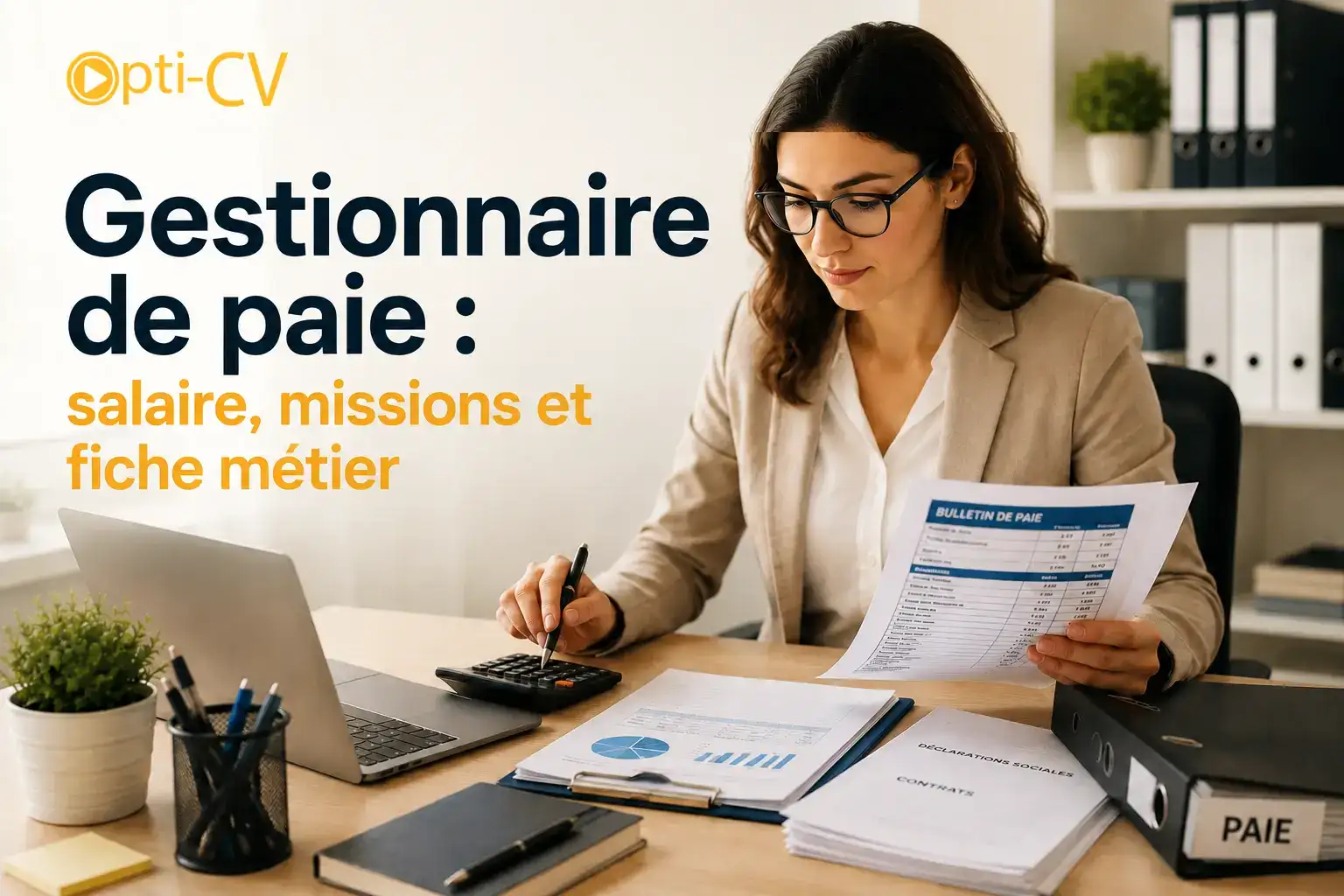 Gestionnaire de paie - Salaire, missions et fiche métier
